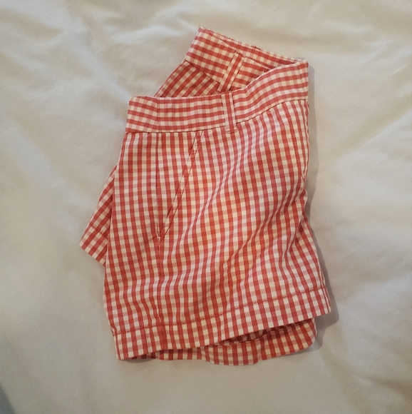 Red Gingham Jcrew Women's Shorts - Picture 4 of 4
